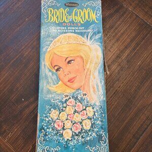 Vintage Whitman Bride and Groom Paper Dolls #4612 - 1966 - in Original Box